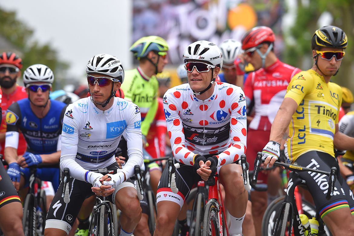 Alaphilippe and Stuyven at the start
