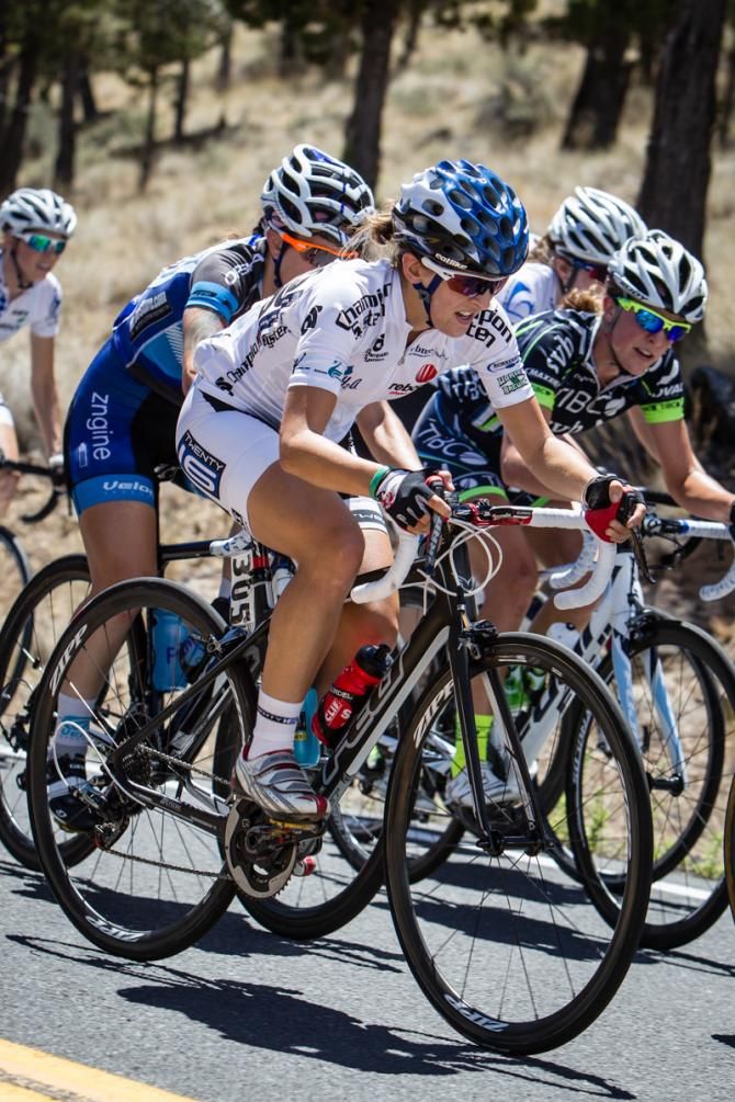 Katie Antonneau (Twenty 16) put in another strong ride to keep the Best Young Rider jersey