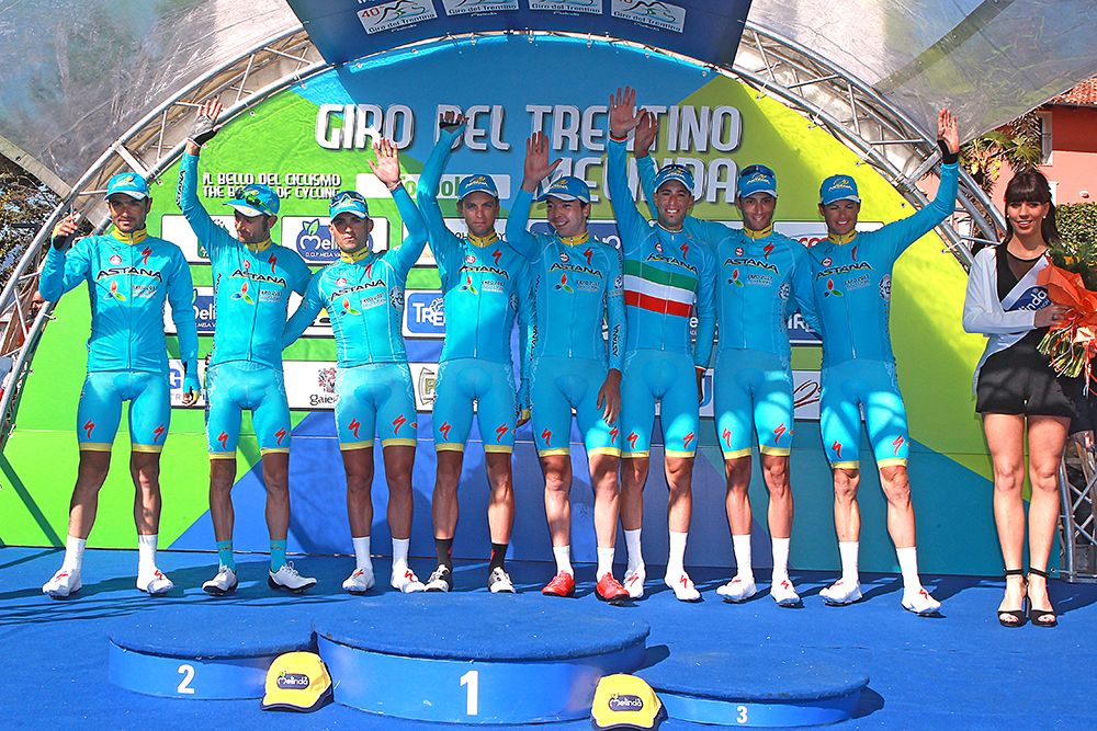 Astana won the Giro del Trentino TTT