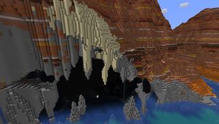 Minecraft seeds - towering badlands hide massive caves and rare landscapes