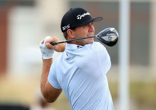 Taylor Montgomery hits the TaylorMade Qi10 driver