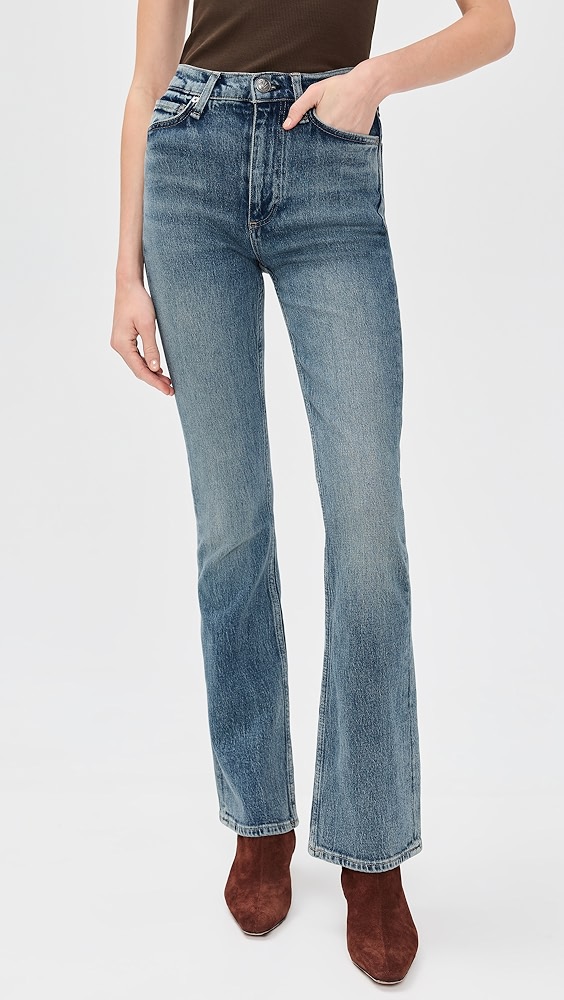 Rag &amp;amp; Bone Peyton High Rise Full Length Bootcut Jeans