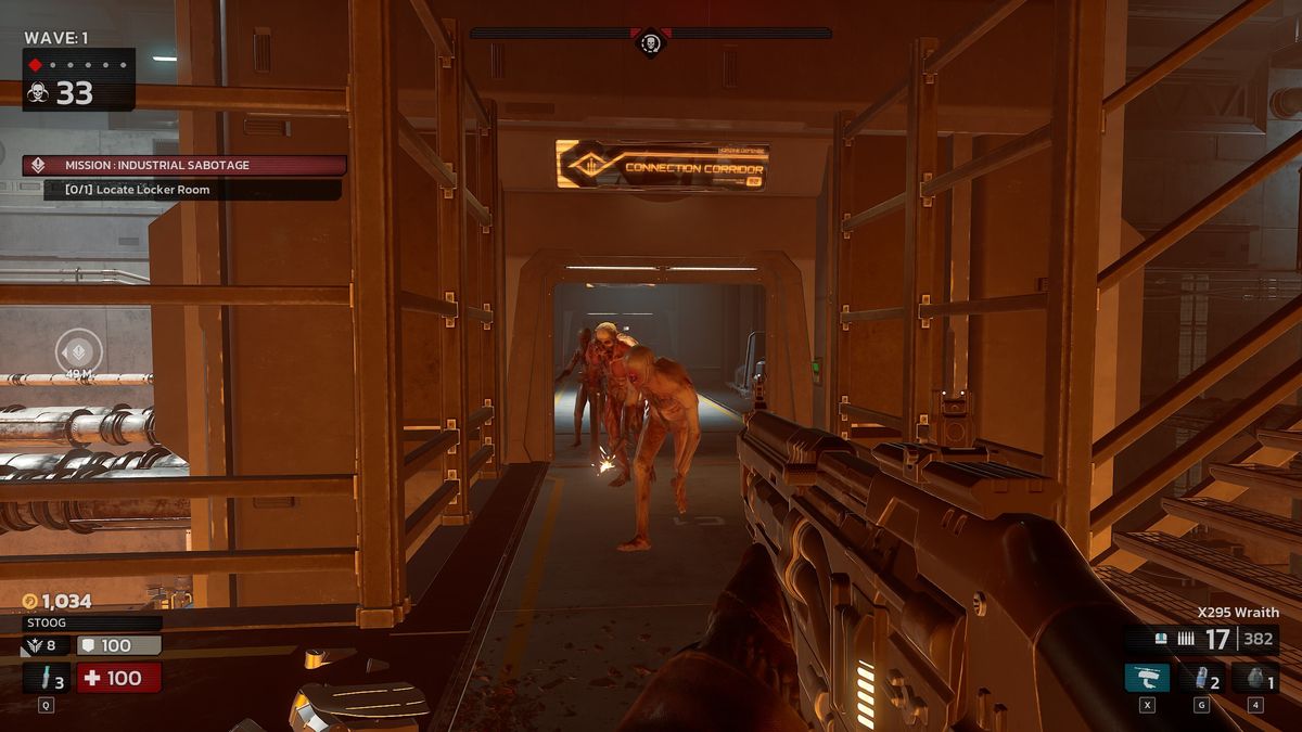 Shooting at oncoming zeds
