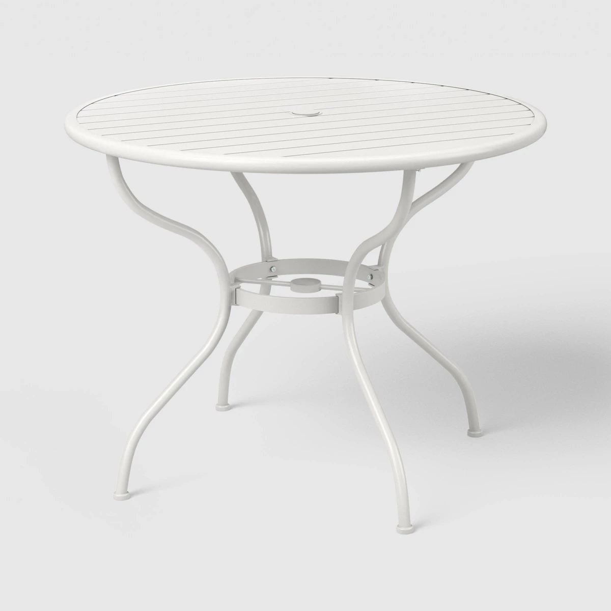 Round Metal Outdoor Patio Bistro Table White - Threshold Designed W/ Studio Mcgee