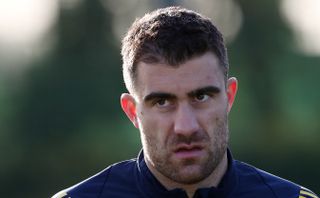 Sokratis Papastathopoulos could return to the Arsenal defence on Monday evening
