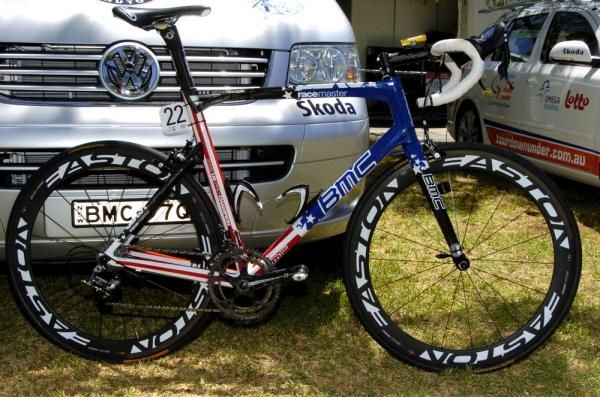 BMC Racing Team had George Hincapie's bike hand painted to celebrate his third USPro Championship victory.