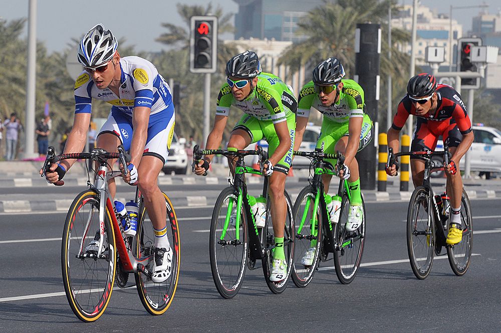 Preben van Hecke, Marcus Burghardt, Nicola Boem and Stefano Pirazzi made up the early breakaway
