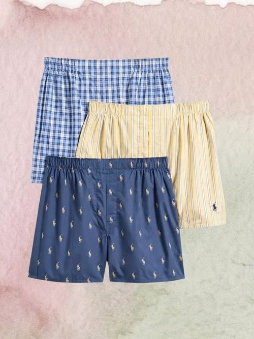 Classic Fit Assorted 3-Pack Cotton Boxers