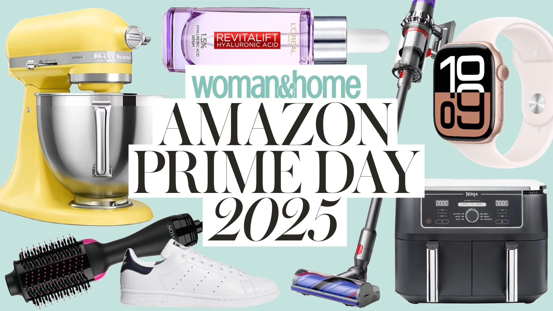 A collage of items on sale during Amazon&#039;s four-day Prime Day sale