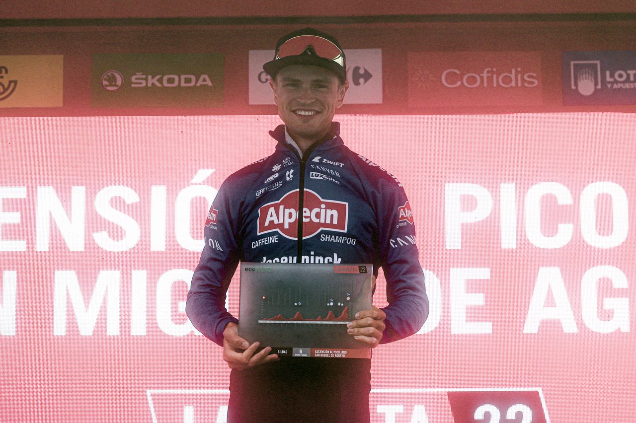Vuelta Espana 2022 - 77th edition - 6th stage - Bilbao - Pico Jano 181,2 km - 25/08/2022 - Jay Vine (AUS - Alpecin - Fenix) - photo Luis Angel Gomez/SprintCyclingAgency&Acirc;&copy;2022