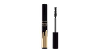 A black and gold opened CoverGirl mascara tube for the best CoverGirl mascara.