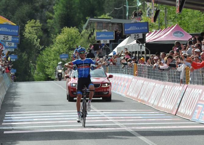 Ramunas Navardauskas (Garmin-Sharp) soloed to victory on stage 11 at the Giro d'Italia