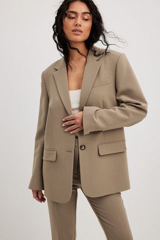 Frankie Shop + Gelso Oversized Tencel Lyocell-Blend Blazer