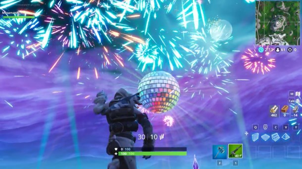 Fortnite S New Year S Eve Event Drops A Giant Disco Ball From The Sky And Makes You Dance Pc Gamer