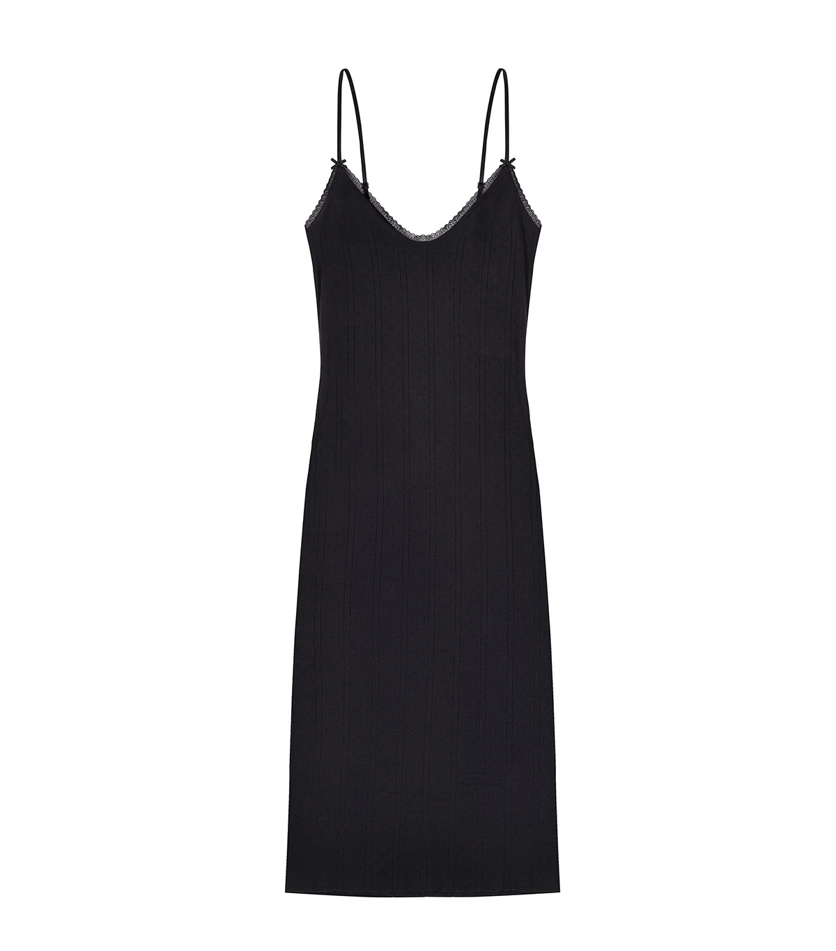 Koo Koo Intimates, The Midi Slip Black