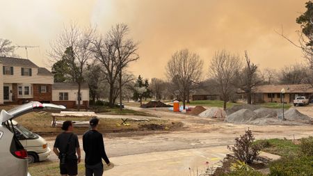 Smoky skies in Stillwater, OK