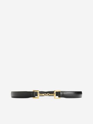 Horsebit Buckle Leather Belt