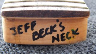 Jeff Beck's 1986 Graffiti Yellow Fender Stratocaster neck