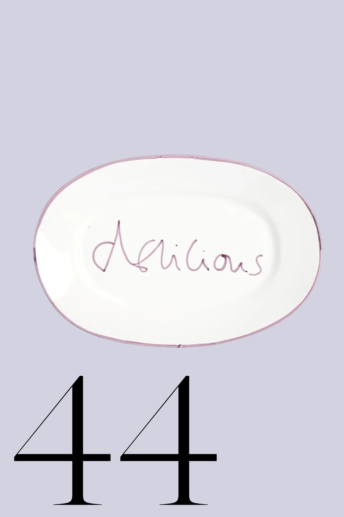 Daylesford, Oddington Delicious Platter Oval Lilac Ceramic