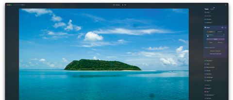 A screenshot from Luminar Neo photo editing software