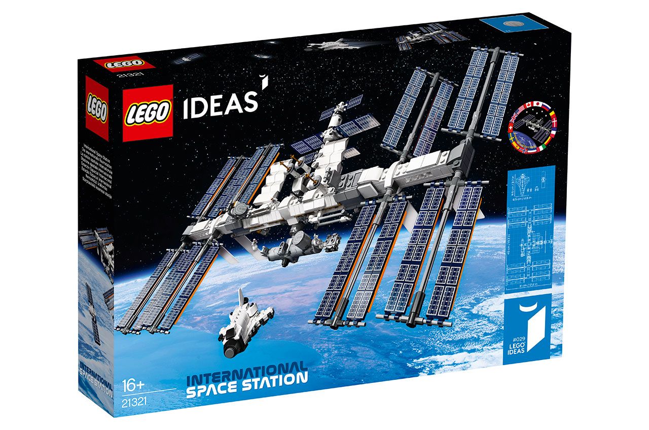 The 864-piece Lego Ideas International Space Station will be for sale at LEGO Stores and on the Lego website on Feb. 1.