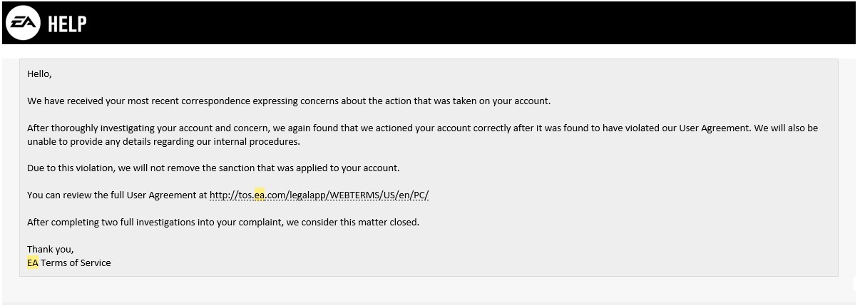 EA banned me from Apex Legends for getting hacked by a cheater