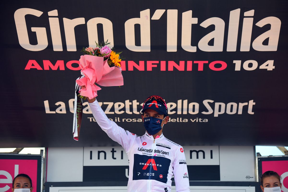 Giro d'Italia 2021 - 104th Edition - 19th stage Abbiategrasso - Alpe di Mera 166 km - 28/05/2021 - Egan Bernal (COL - Ineos Grenadiers) - photo Dario Belingheri/BettiniPhoto&Acirc;&copy;2021