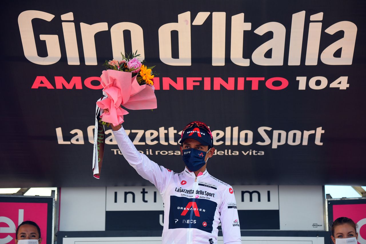 Giro d'Italia 2021 - 104th Edition - 19th stage Abbiategrasso - Alpe di Mera 166 km - 28/05/2021 - Egan Bernal (COL - Ineos Grenadiers) - photo Dario Belingheri/BettiniPhoto&Acirc;&copy;2021