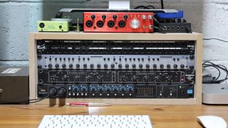 An overview of this writer&#039;s studio patch bay setup