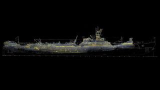 A 3D reconstruction of the USS Grunion, which sank in 1942.