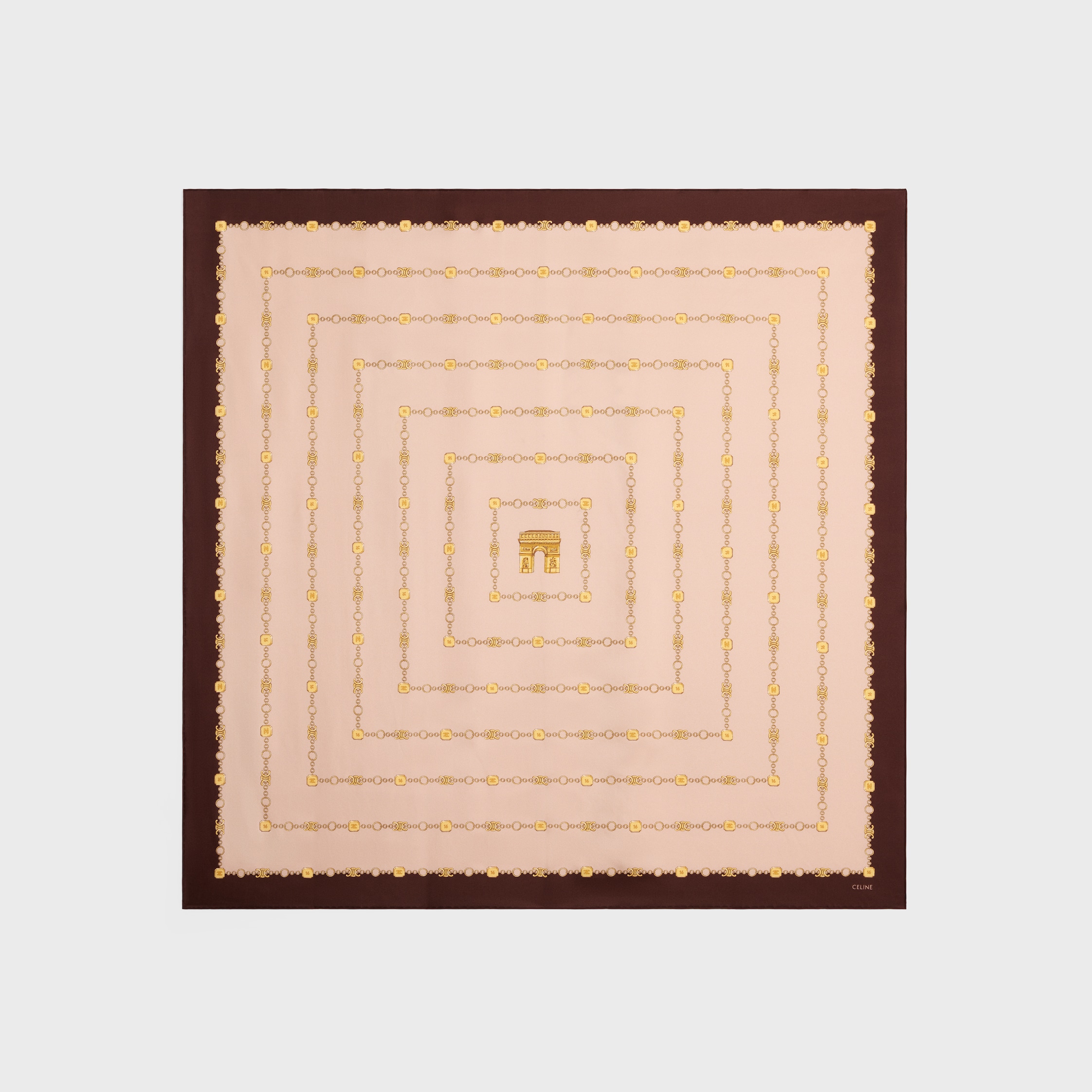Square in Arc De Triomphe Silk Twill