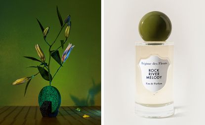 Régime des Fleurs Rock River Perfume in bottle designed by New Affiliates architects