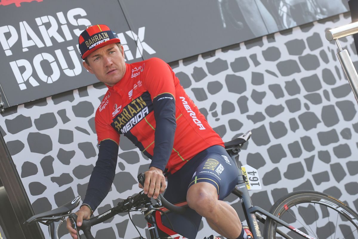 Heinrich Haussler before the start of Paris-Roubaix