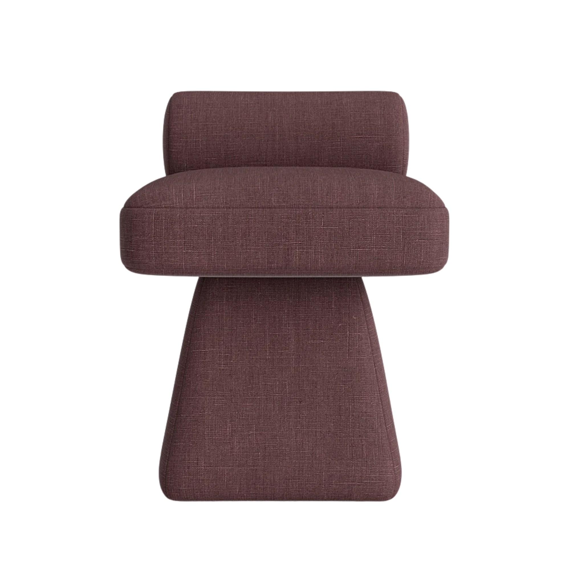 burgundy stool