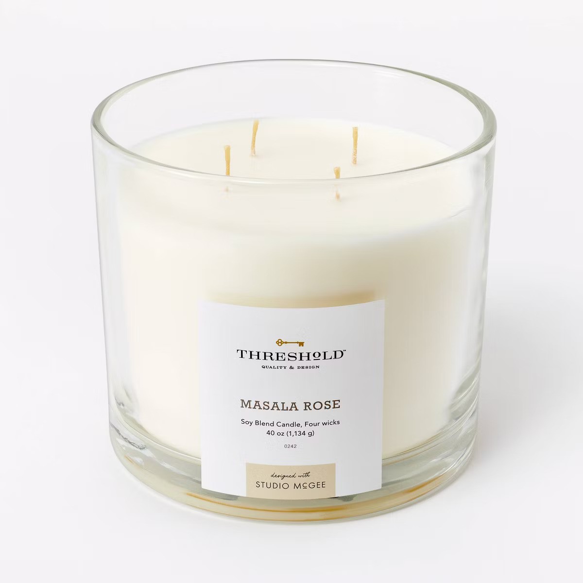 Clear Glass Candle &amp;ndash; Threshold&amp;trade; designed with Studio McGee