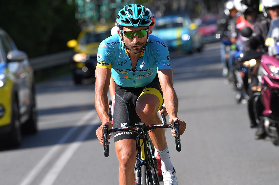 Moreno Moser (Astana) on the attack