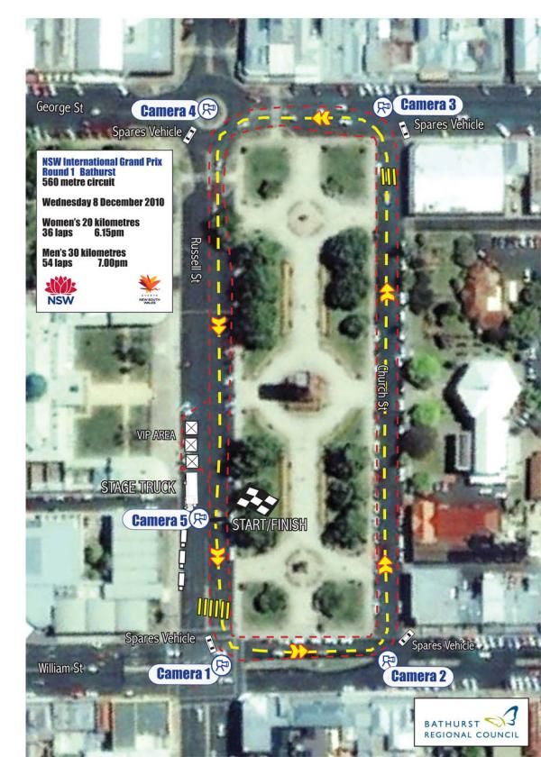 Event 1: Bathurst - men 30km; women 20km.