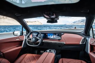 The dashboard of the 2021 BMW iX