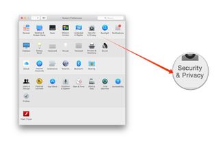 Security & Privacy system preference