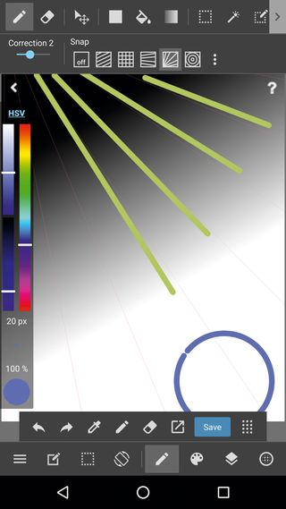 Grids can help you draw accurate lines and curves, even when you're using public transport!