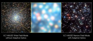 The adaptive optics module isn't just meant to help study planets in our solar system — it can also produce sharper images of stars beyond our galaxy, like globular cluster NGC 6388.