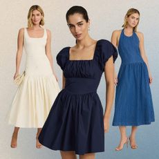 Collage of Spring Dresses From Express