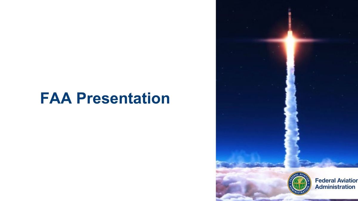 A presentation slide showing info about Starship launches from Florida.