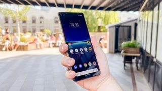 The Sony Xperia 1 IV, held in the hand