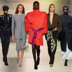 a collage of the most viral runway looks from the fall/winter 2025 collections