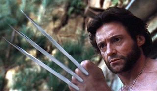 Hugh Jackman as Wolverine with his Adamantium claws