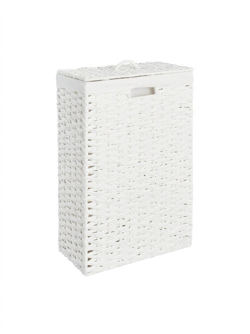 Argos Home 45l Slimline Woven Laundry Hamper - White