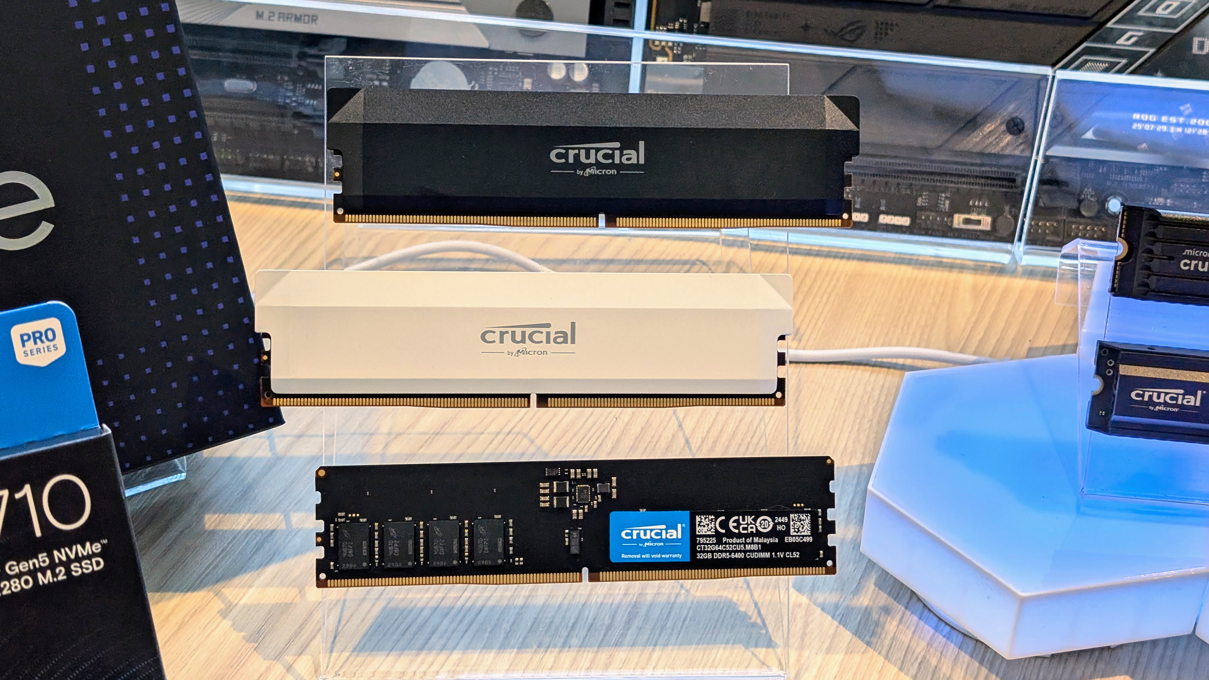 Crucial RAM on display at Computex 2025