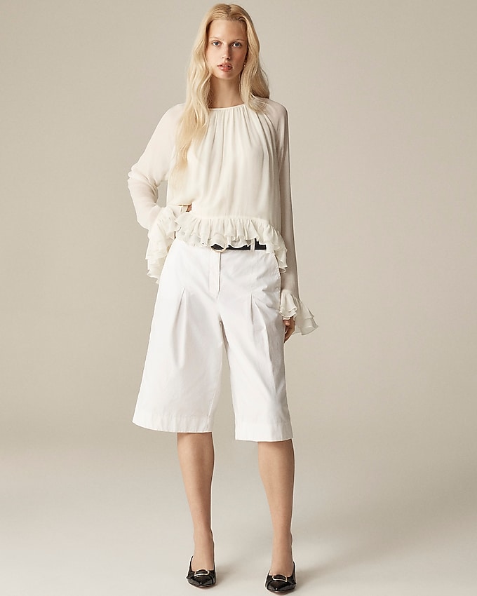 Cotton-Blend Culotte