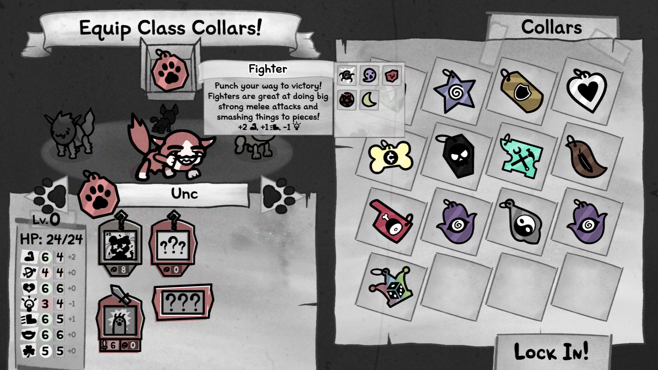 Mewgenics fighter collar